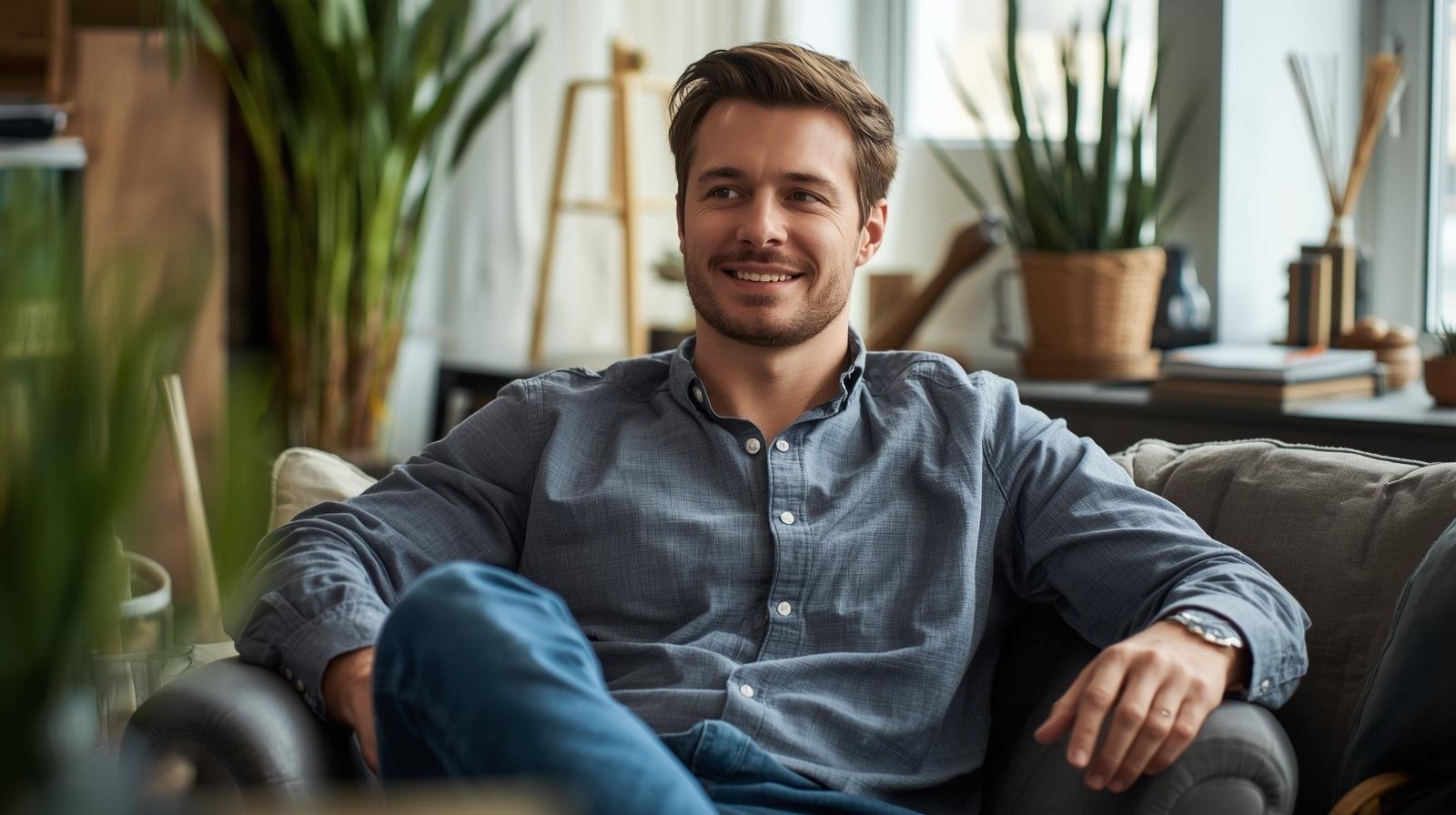 un hombre tomado un descanso de tanto trabajo